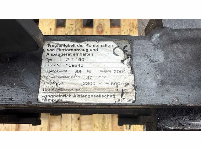 Kaup vorkenbord - met side-shift en vorkensteller - heftruck toebehoren - afbeelding 3 van  7