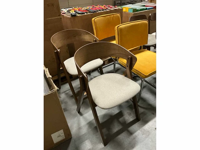 Kave home eetkamerstoel zithoogte 47cm (2x) - afbeelding 2 van  2
