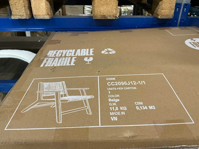 Kave home geralda fauteuil zithoogte 40cm - afbeelding 3 van  4
