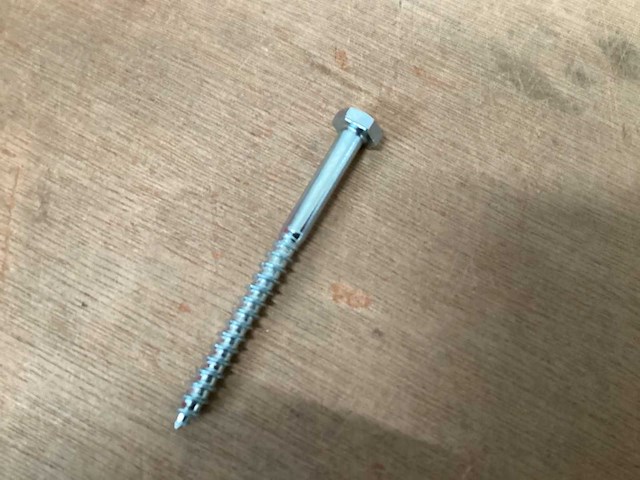 Kavel houtdraadbout 5x70, verzinkt - afbeelding 2 van  2