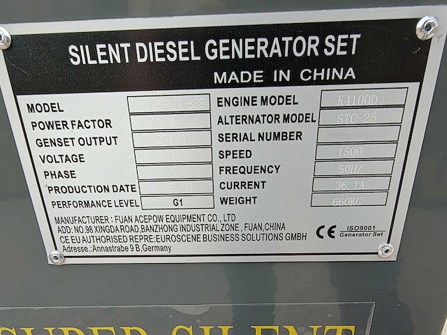 Kawakenki - 2026 - kk25-iii-sss - stroomgenerator - afbeelding 19 van  19