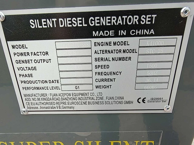 Kawakenki - 2026 - kk25-iii-sss - stroomgenerator - afbeelding 19 van  19