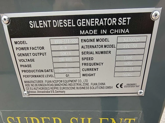 Kawakenki - 2026 - kk50-iii-sss - stroomgenerator - afbeelding 15 van  16