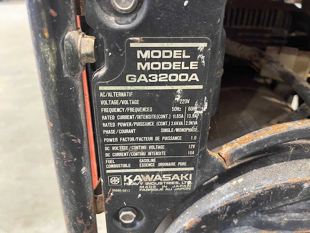 Kawasaki - ga 3200a - stroomgenerator - afbeelding 5 van  5