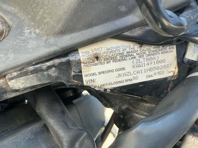 Kawasaki chopper zl 1000 eliminator motorfiets - afbeelding 8 van  8