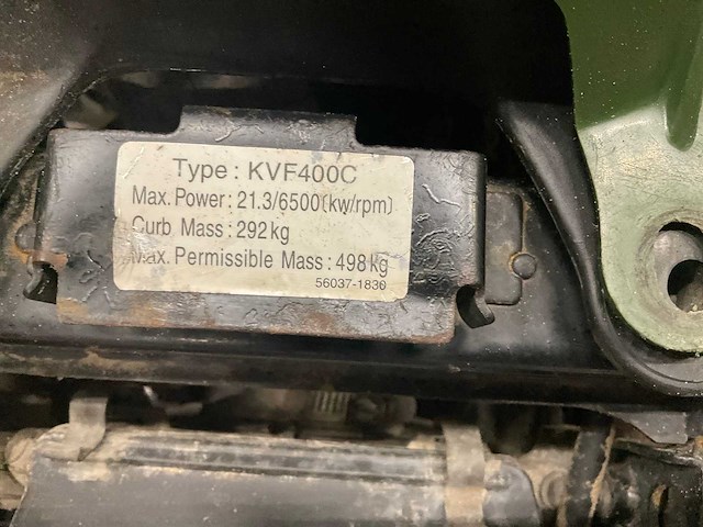 Kawasaki kvf 400 quad - afbeelding 7 van  15