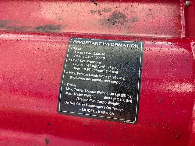 Kawasaki mule 610 4wd utility tractor - afbeelding 5 van  13