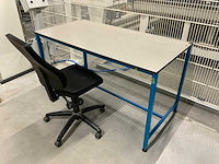 Kaymar - werkbank met 2-delige aarde verbindingspunt en eurokraft werkplaats bureaustoel - afbeelding 5 van  7