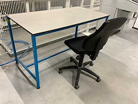 Kaymar - werkbank met 2-delige aarde verbindingspunt en eurokraft werkplaats bureaustoel - afbeelding 2 van  8