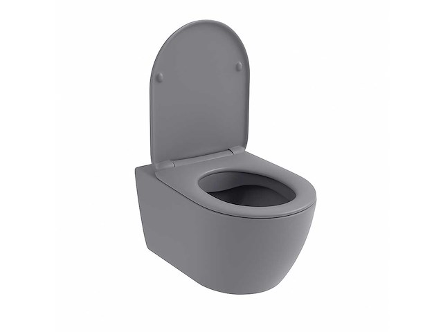 Kayvit - mat grijs - toilet - afbeelding 3 van  4