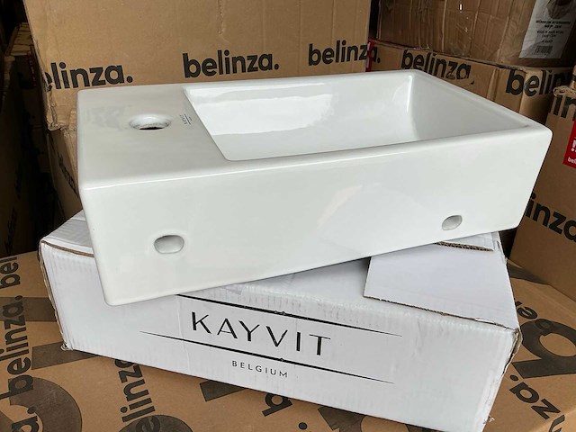 Kayvit wastafel (5x) - afbeelding 1 van  5