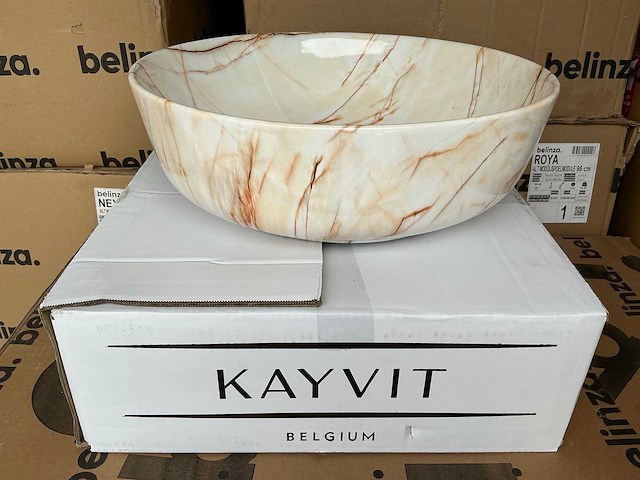 Kayvit wastafel (5x) - afbeelding 1 van  3