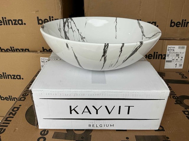 Kayvit wastafel (5x) - afbeelding 1 van  5