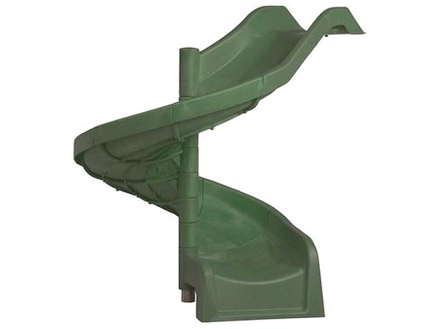 Kbt kunststof spiraalglijbaan groen - 150cm - afbeelding 1 van  4