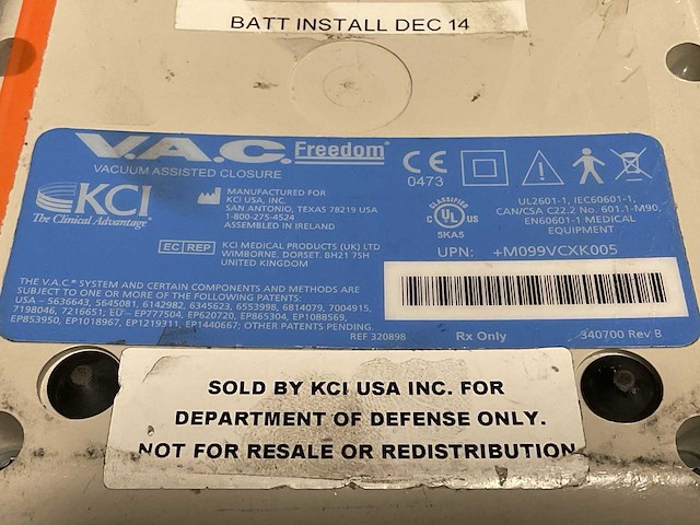 Kci freedom vacuum assisted closure - afbeelding 6 van  6