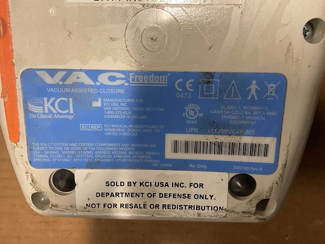 K.c.i. v.a.c. vacuum assisted closure - afbeelding 5 van  5