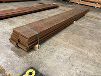 Kebony radiata vlonderdelen glad 22x142 mm (16x) - afbeelding 2 van  3