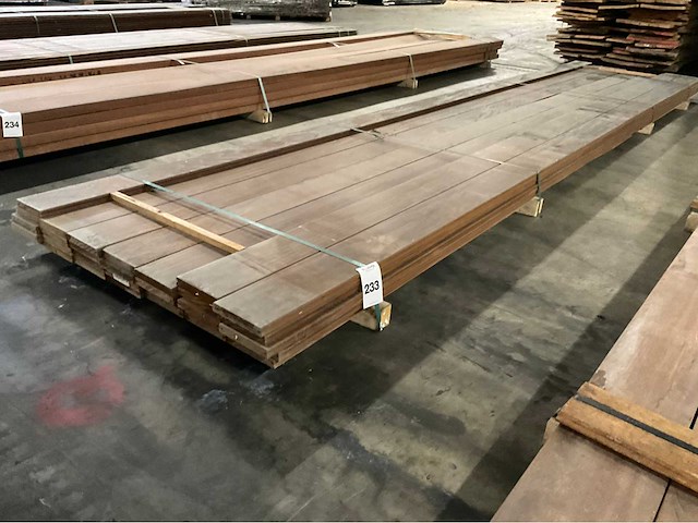 Kebony radiata vlonderdelen glad 22x142 mm (31x) - afbeelding 1 van  6