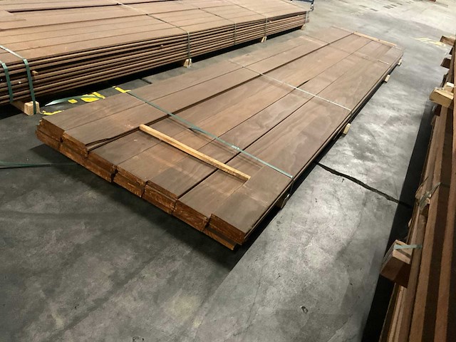 Kebony radiata vlonderdelen glad 22x142 mm (31x) - afbeelding 3 van  6