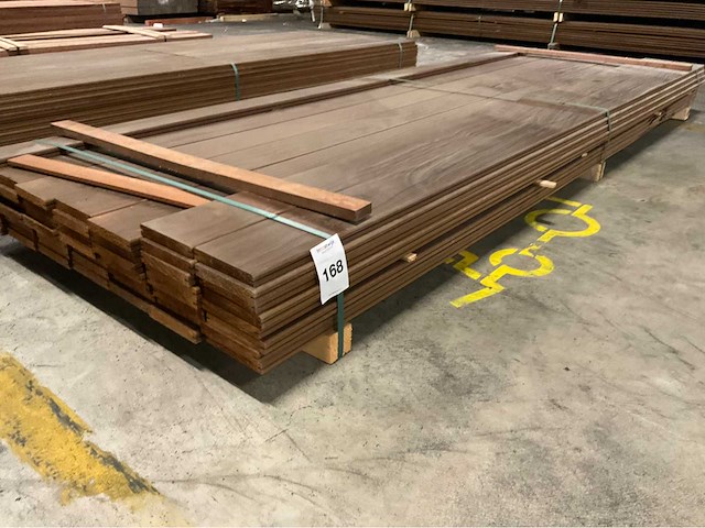 Kebony radiata vlonderdelen glad 22x142 mm (52x) - afbeelding 1 van  6