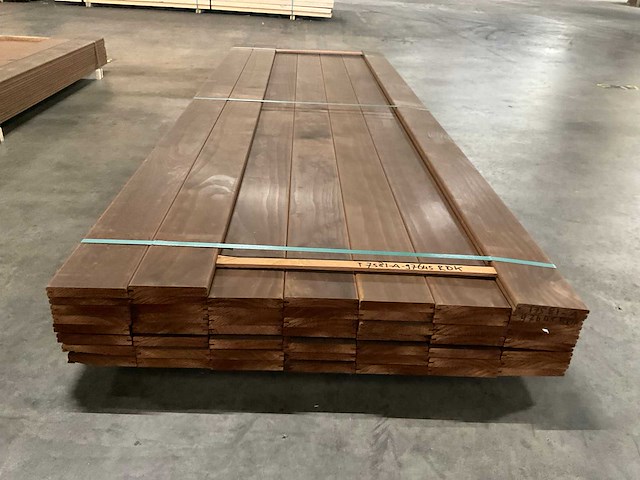 Kebony radiata vlonderdelen glad 22x142 mm (52x) - afbeelding 2 van  6