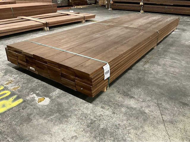 Kebony radiata vlonderdelen glad 22x142 mm (58x) - afbeelding 1 van  6