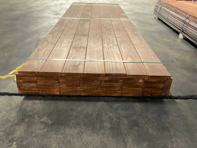 Kebony radiata vlonderdelen glad 22x142 mm (58x) - afbeelding 2 van  6