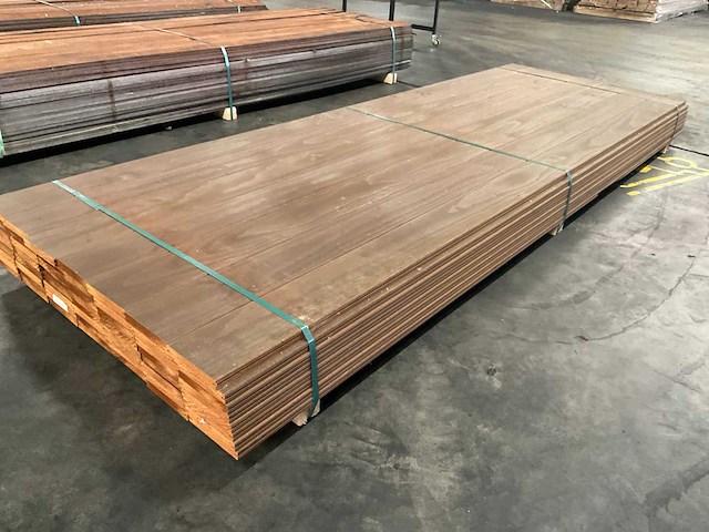 Kebony radiata vlonderdelen glad 22x142 mm (58x) - afbeelding 3 van  6