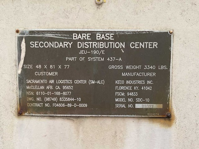 Keco industries sdc-10 secondary distribution center - afbeelding 8 van  8