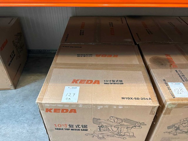 Keda m1dx-254a afkort / tafelzaag machine (2x) - afbeelding 3 van  9