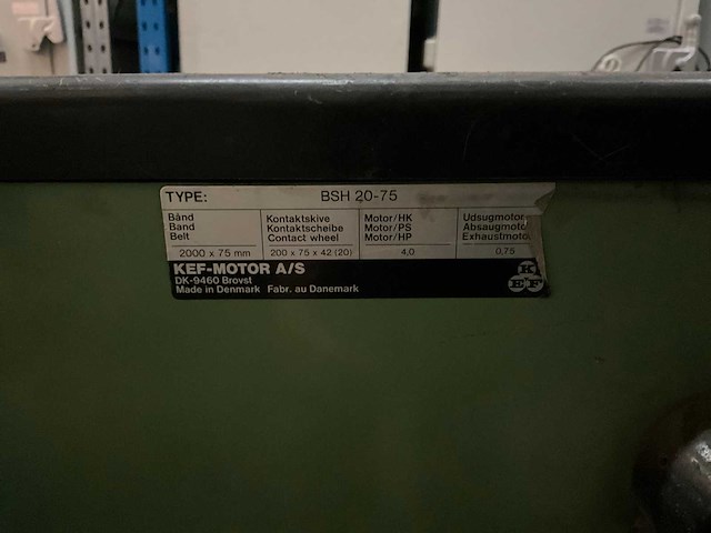 Kef bsh 20-75 bandschuurmachine - afbeelding 5 van  6