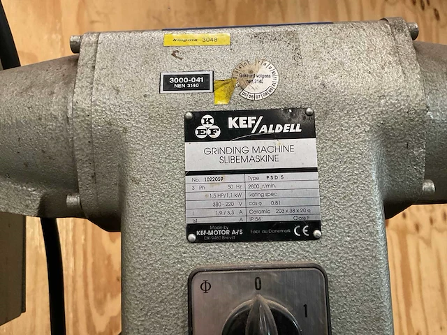 Kef psd 6 dubbelsteens slijpmachine - afbeelding 5 van  9