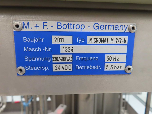 Keg-technik - 2011 - micromat m 2/2-b - fusten vul- en reinigingsmachine - afbeelding 9 van  12
