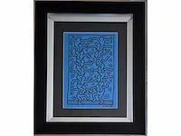 Keith haring - gouache - 50 x 40 - afbeelding 2 van  3