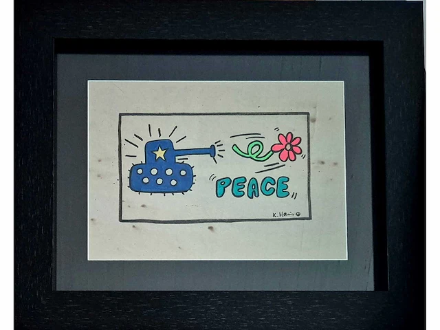 Keith haring - gouache - - afbeelding 2 van  5