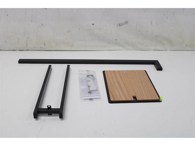 Kela oak handdoekrek vrijstaand zwart - afbeelding 5 van  6