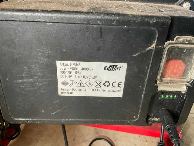 Kelfort bouwlamp, accu (2x) - afbeelding 2 van  2