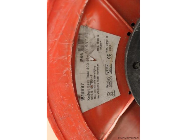 Kelfort easy reel kabelhaspel er400, 25mtr - afbeelding 3 van  5