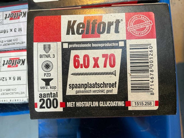 Kelfort houtdraadbout en metaalschroef - afbeelding 6 van  6