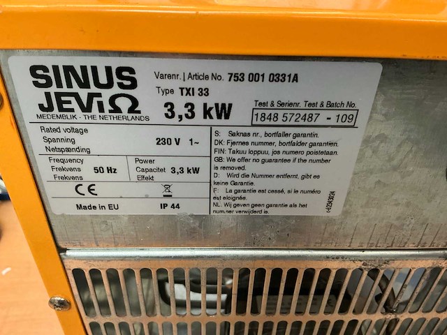 Kelfort / sinus jevi heater - afbeelding 9 van  10