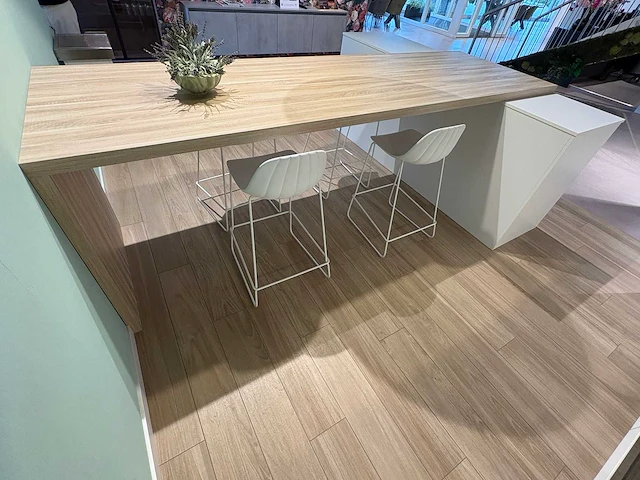 Keller gl5100 nieuw scandinavisch wit lak zijdeglans - showroom keuken - afbeelding 14 van  25
