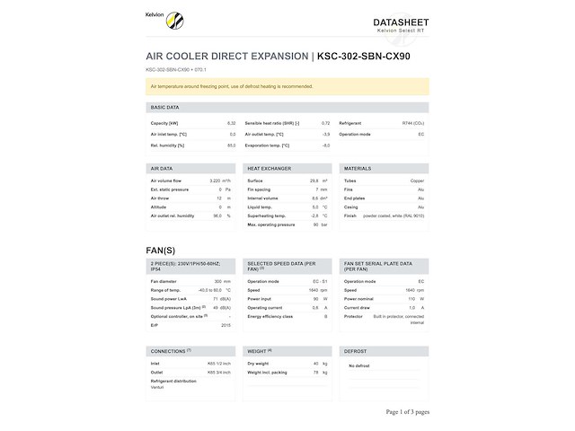 Kelvion ksc 302-sbn plafondkoeler co2-90b - afbeelding 11 van  12