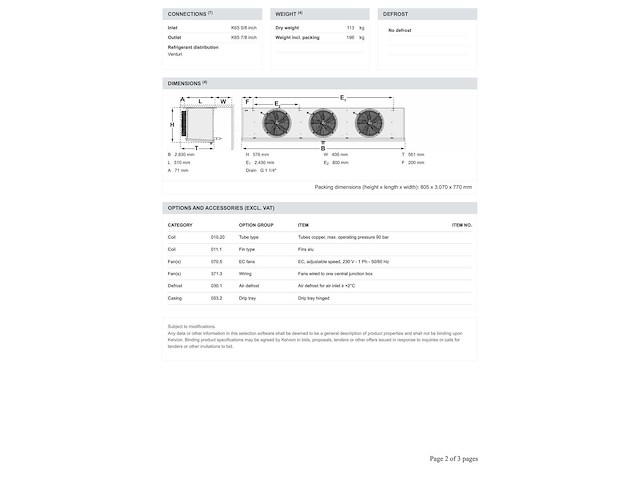 Kelvion ksc 403-4bn plafondkoeler cx90 - afbeelding 10 van  10