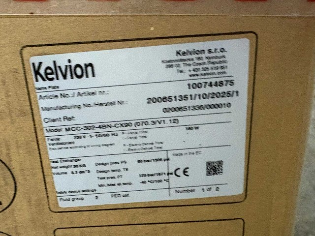 Kelvion mcc 302-4bn plafondkoeler cx90 - afbeelding 3 van  9