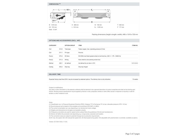 Kelvion mcc 302-6bn plafondkoeler hx32 - afbeelding 7 van  7