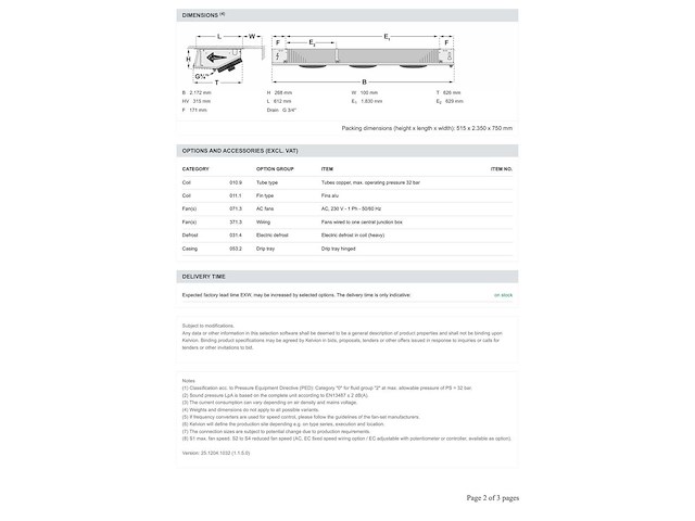 Kelvion mcc 303-4be plafondkoeler hx32 - afbeelding 9 van  9