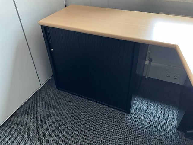 Kembo - bureau (200x100 cm) met archiefkast (200x50x75 cm) - afbeelding 2 van  5