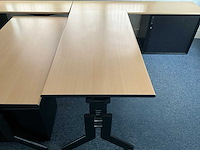 Kembo - bureaus (2x) 160x80 cm met archiefkast (2x) 200x50x75 cm - afbeelding 2 van  14