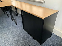 Kembo - bureaus (2x) 160x80 cm met archiefkast (2x) 200x50x75 cm - afbeelding 4 van  14