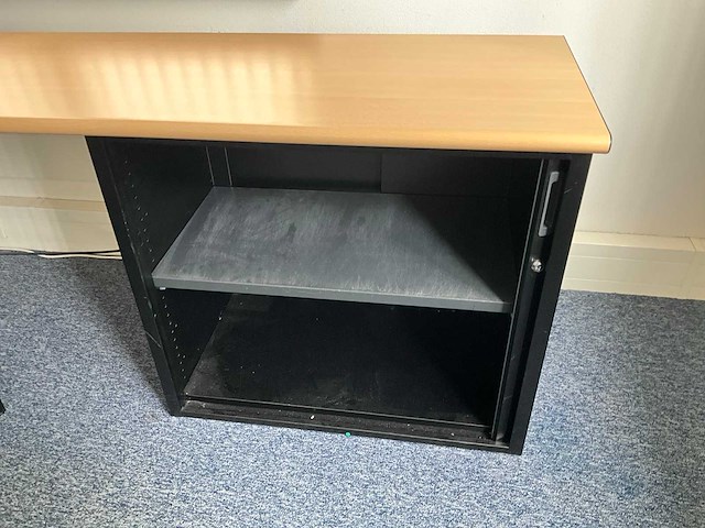 Kembo - bureaus (2x) 160x80 cm met archiefkast (2x) 200x50x75 cm - afbeelding 5 van  14
